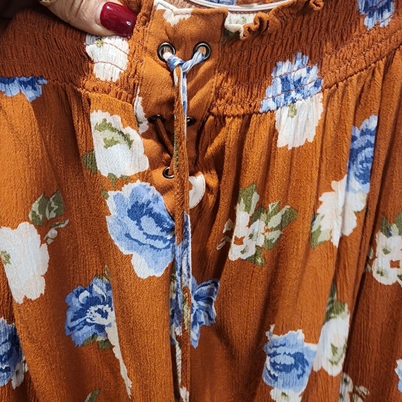 Krazy Kat  Floral Boho Women's Top size XL - Picture 5 of 11